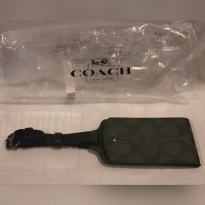 Coach luggage tag NWT